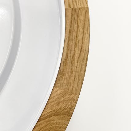 Brilagi - LED stropna svetilka BELLADONNA LED/20W/230V Ø 30 cm kremna/hrast