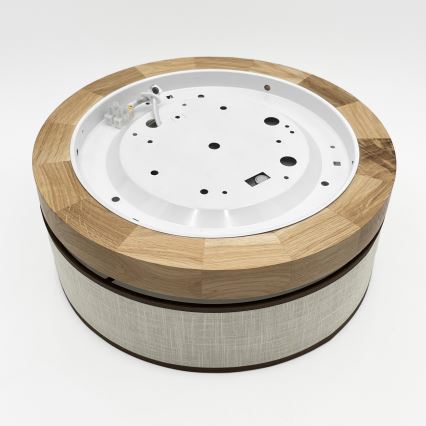 Brilagi - LED stropna svetilka BELLADONNA LED/20W/230V Ø 30 cm kremna/hrast