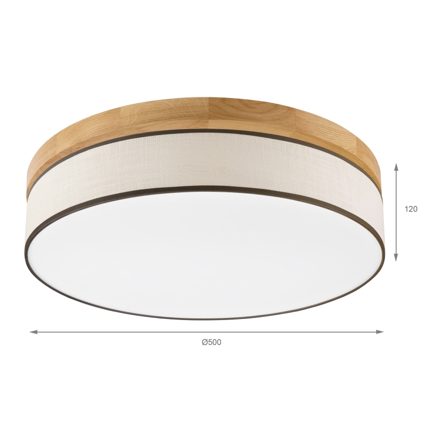 Brilagi - LED Stropna svetilka BELLADONNA LED/36W/230V pr. 50 cm kremna/dub