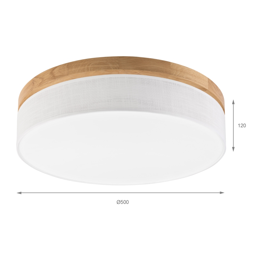 Brilagi - LED Stropna svetilka BELLADONNA LED/36W/230V premer 50 cm bela/jesen
