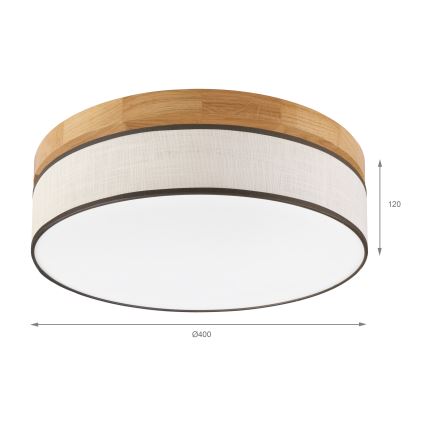 Brilagi - LED Stropna svetilka BELLADONNA LED/36W/230V Ø 40 cm krema/hlod