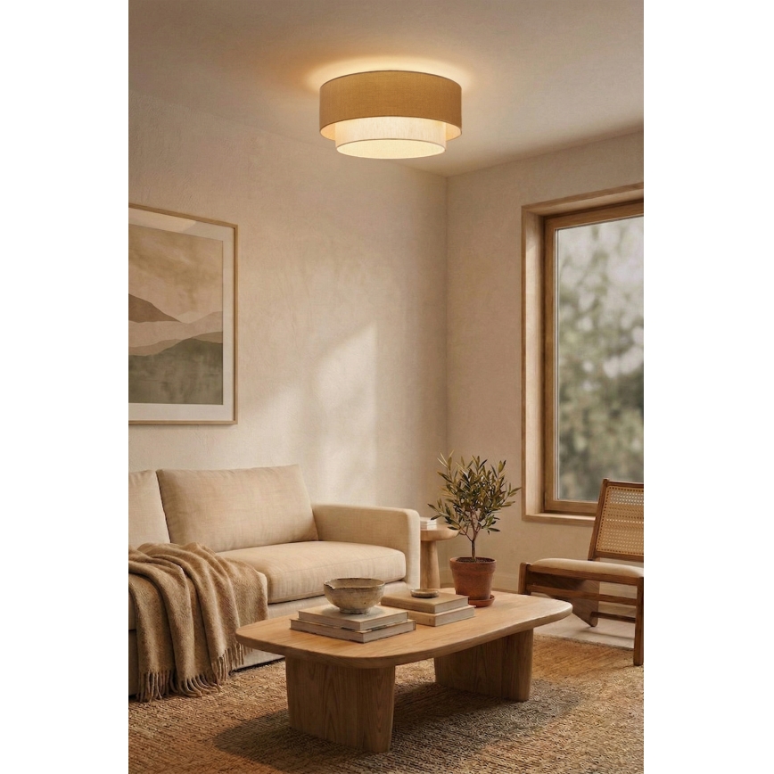 Brilagi - LED stropna svetilka BOHO ECO 1xE27/10W/230V premer 40 cm bežna/kremna