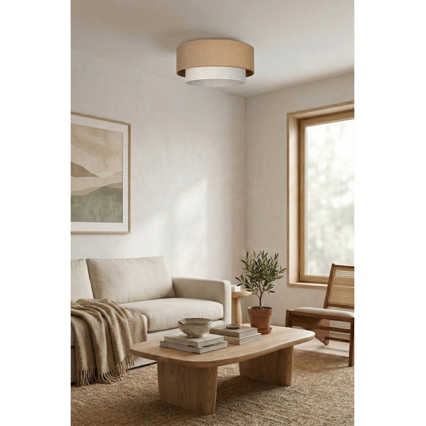 Brilagi - LED stropna svetilka BOHO ECO 1xE27/10W/230V premer 40 cm bežna/kremna