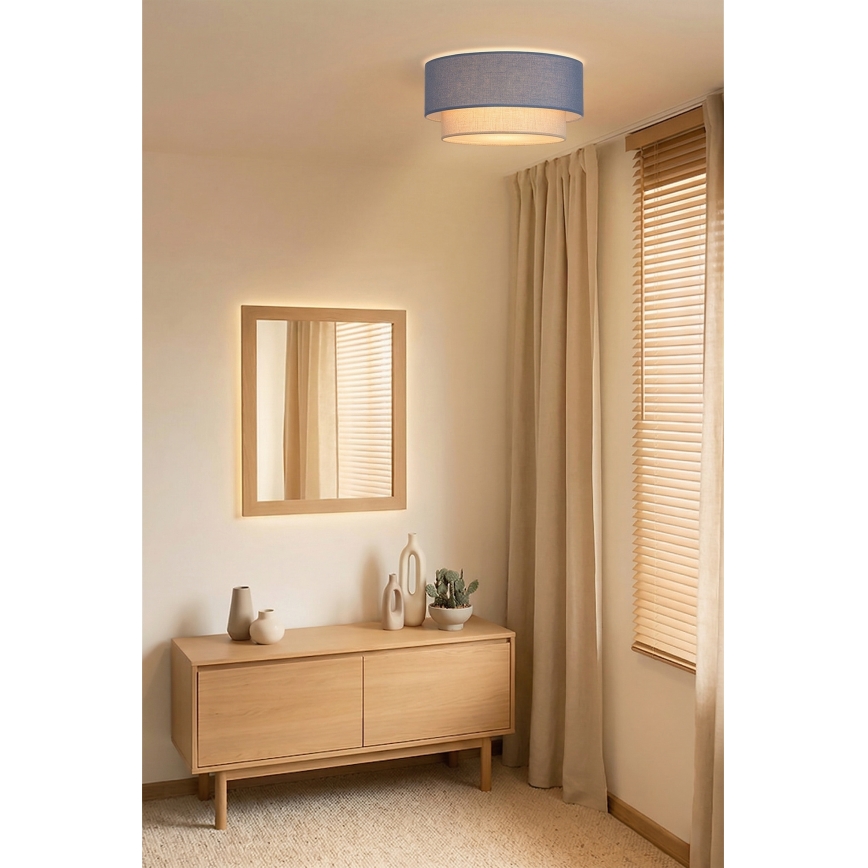 Brilagi - LED stropna svetilka BOHO ECO 1xE27/10W/230V premer 40 cm modra/kremna