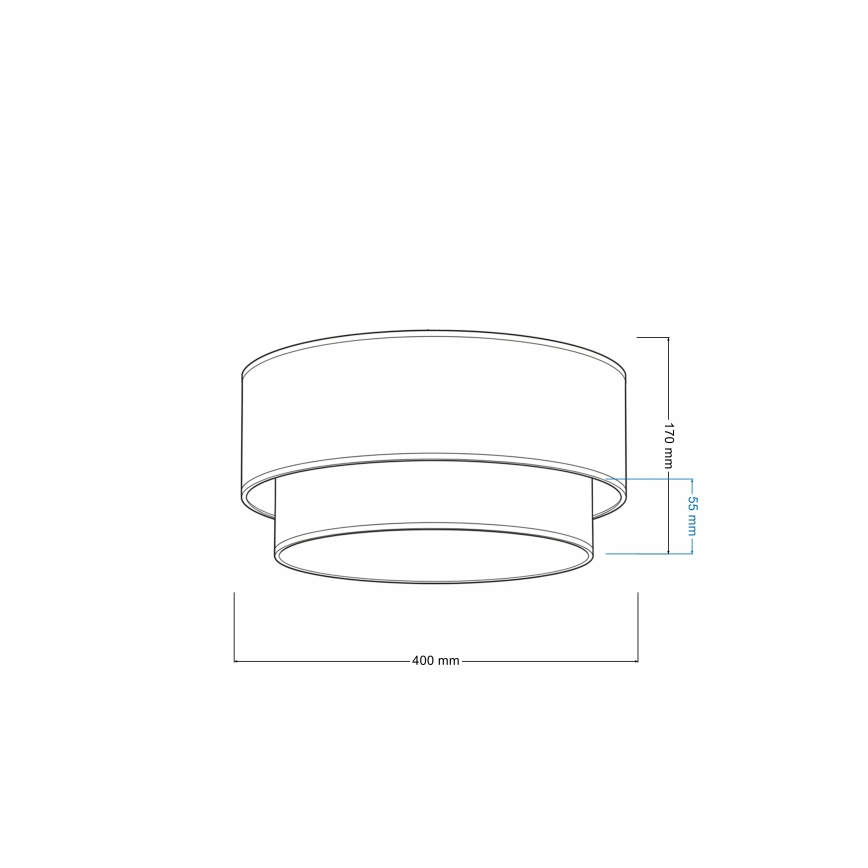 Brilagi - LED stropna svetilka BOHO ECO 1xE27/10W/230V premer 40 cm rjava/kremna
