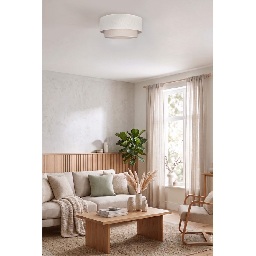 Brilagi - LED stropna svetilka BOHO ECO 1xE27/10W/230V, premer 40 cm, v krem barvi