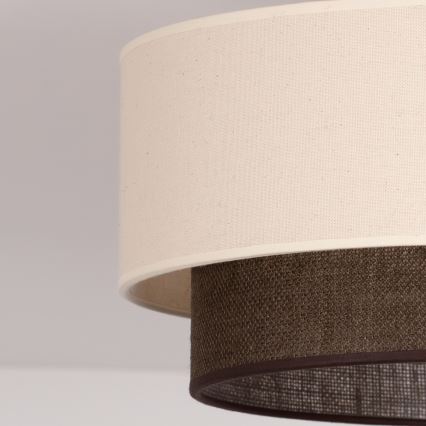 Brilagi - LED stropna svetilka BOHO STYLE 1xE27/15W/230V, premer 40 cm, kremna/rjava