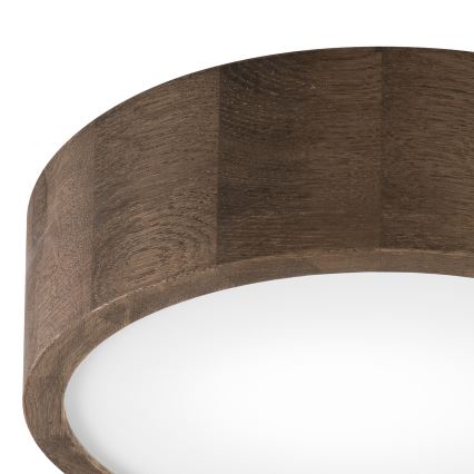 Brilagi - LED stropna svetilka CARVALHO 1xE27/15W/230V hrast/oreh, premer 27 cm
