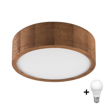 Brilagi - LED Stropna svetilka CARVALHO 1xE27/60W/230V hrast češnja pr. 27 cm