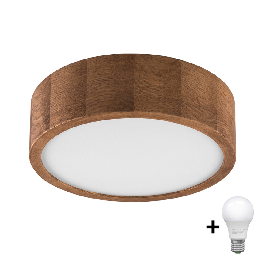 Brilagi - LED Stropna svetilka CARVALHO 1xE27/60W/230V hrast češnja pr. 27 cm