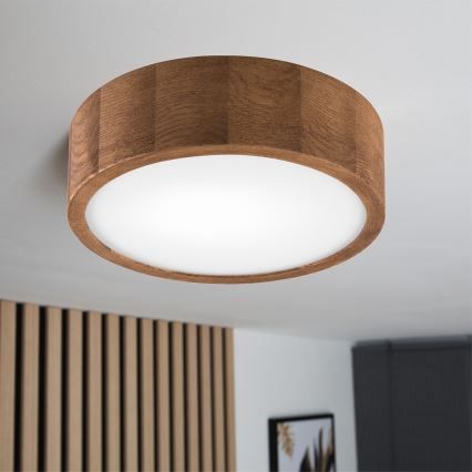 Brilagi - LED Stropna svetilka CARVALHO 1xE27/60W/230V hrast češnja pr. 27 cm