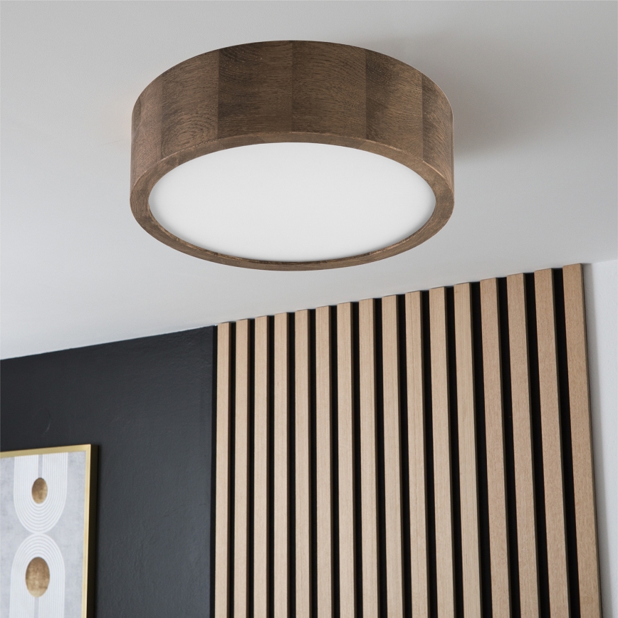 Brilagi - LED Stropna svetilka CARVALHO 1xE27/60W/230V hrast oreh pr. 27 cm