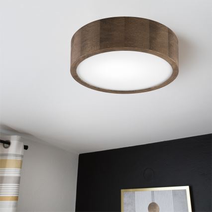Brilagi - LED Stropna svetilka CARVALHO 1xE27/60W/230V hrast oreh pr. 27 cm