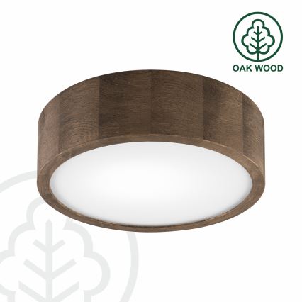 Brilagi - LED Stropna svetilka CARVALHO 1xE27/60W/230V hrast oreh pr. 27 cm