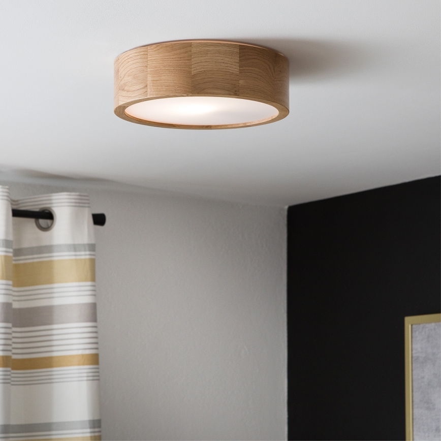 Brilagi - LED Stropna svetilka CARVALHO 1xE27/60W/230V hrast pr. 27,5 cm