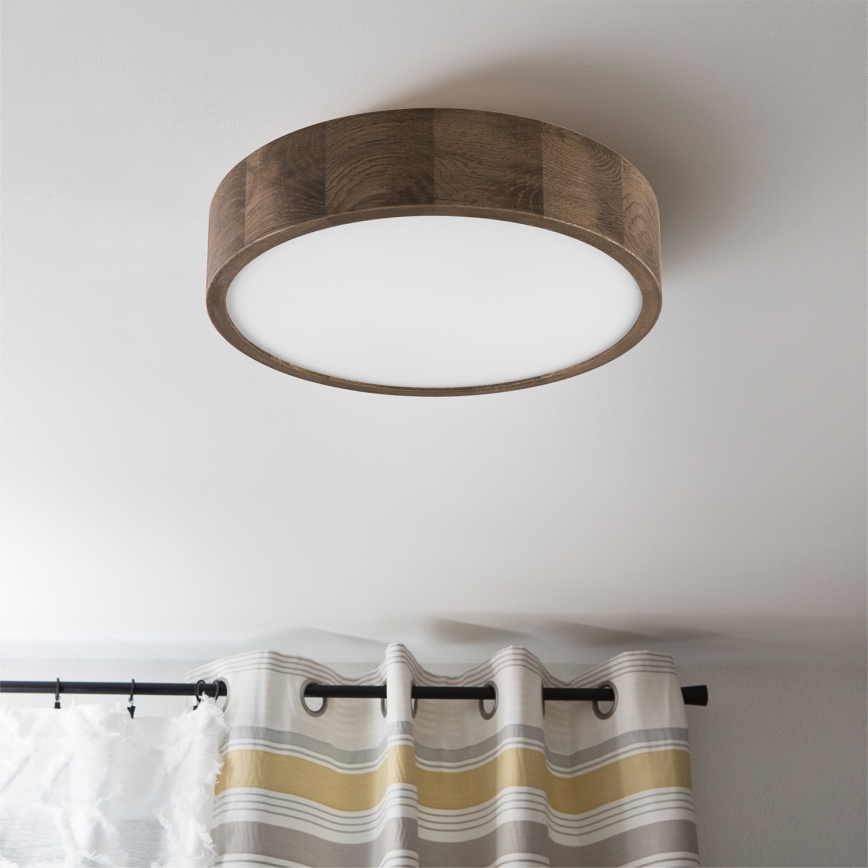 Brilagi - LED Stropna svetilka CARVALHO 2xE27/60W/230V hrast oreh pr. 37 cm