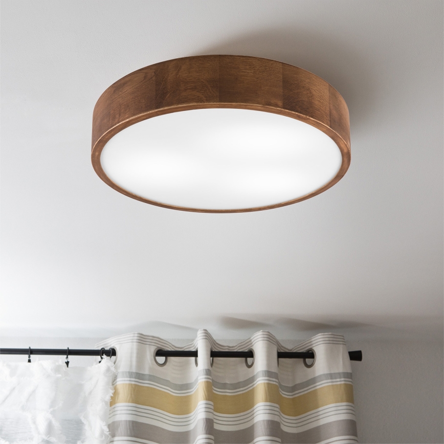 Brilagi - LED stropna svetilka CARVALHO 3xE27/15W/230V, dekor hrast-češnja, premer 47 cm