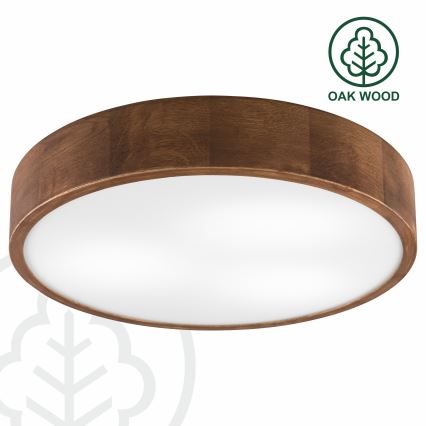 Brilagi - LED stropna svetilka CARVALHO 3xE27/15W/230V, dekor hrast-češnja, premer 47 cm