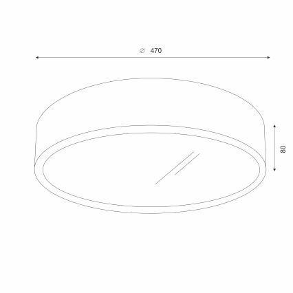 Brilagi - LED stropna svetilka CARVALHO 3xE27/15W/230V, dekor hrast-češnja, premer 47 cm