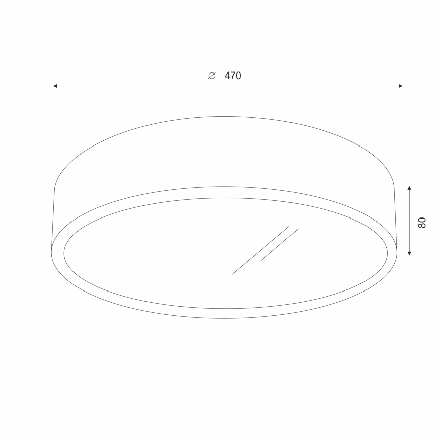 Brilagi - LED stropna svetilka CARVALHO 3xE27/15W/230V, dekor hrast-češnja, premer 47 cm