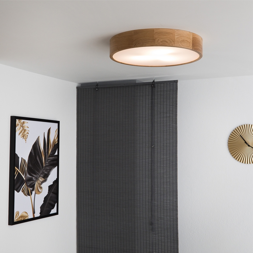 Brilagi - LED stropna svetilka CARVALHO 3xE27/15W/230V hrast premer 47,5 cm
