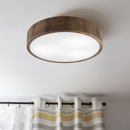 Brilagi - LED Stropna svetilka CARVALHO 3xE27/60W/230V hrast oreh pr. 47 cm
