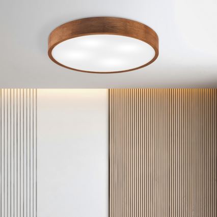Brilagi - LED stropna svetilka CARVALHO 4xE27/60W/230V hrast češnja premer 57,5 cm
