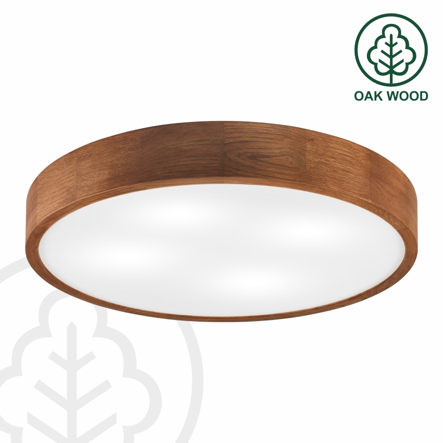 Brilagi - LED stropna svetilka CARVALHO 4xE27/60W/230V hrast češnja premer 57,5 cm