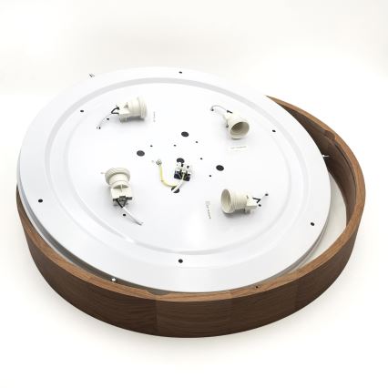 Brilagi - LED stropna svetilka CARVALHO 4xE27/60W/230V hrast češnja premer 57,5 cm