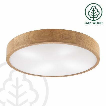 Brilagi - LED Stropna svetilka CARVALHO 4xE27/60W/230V hrast ø 57,5 cm