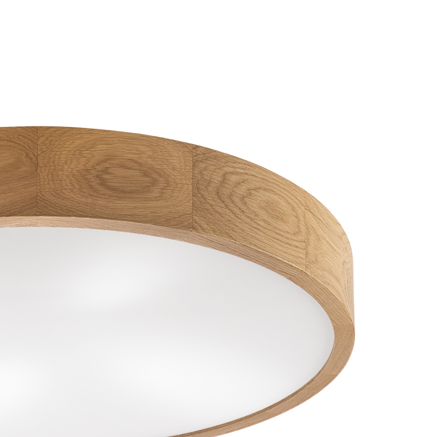 Brilagi - LED Stropna svetilka CARVALHO 4xE27/60W/230V hrast ø 57,5 cm