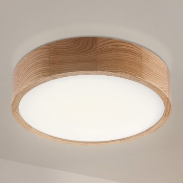 Brilagi - LED stropna svetilka CARVALHO LED/36W/230V, hrast, premer 37,5 cm