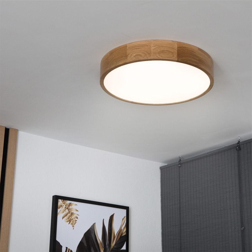 Brilagi - LED stropna svetilka CARVALHO LED/36W/230V hrast, premer 47,5 cm