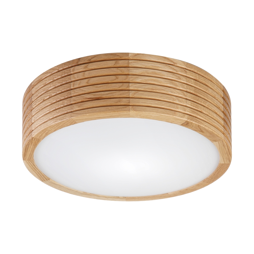 Brilagi - LED stropna svetilka CARVALHO MODERN 1xE27/60W/230V, premer 27,5 cm, hrast