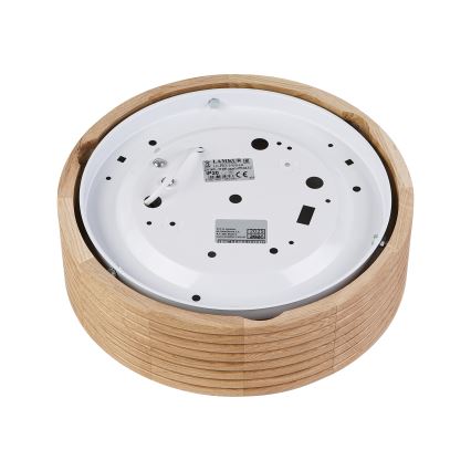Brilagi - LED stropna svetilka CARVALHO MODERN 1xE27/60W/230V, premer 27,5 cm, hrast