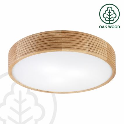 Brilagi - LED stropna svetilka CARVALHO MODERN 3xE27/60W/230V premer 47,5 cm hrast