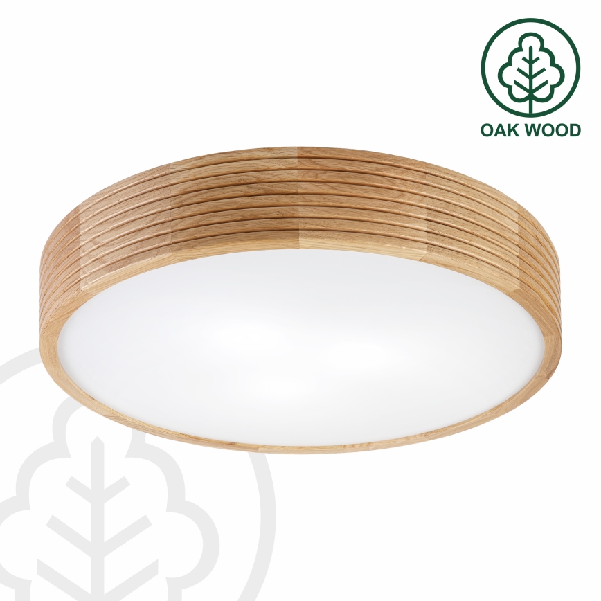 Brilagi - LED stropna svetilka CARVALHO MODERN 3xE27/60W/230V premer 47,5 cm hrast