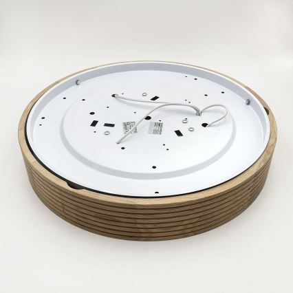 Brilagi - LED stropna svetilka CARVALHO MODERN 3xE27/60W/230V premer 47,5 cm hrast