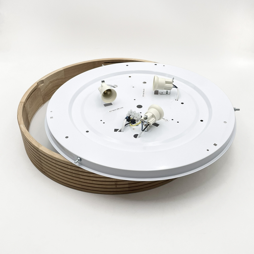Brilagi - LED stropna svetilka CARVALHO MODERN 3xE27/60W/230V premer 47,5 cm hrast
