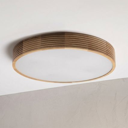 Brilagi - LED stropna svetilka CARVALHO MODERN 4xE27/60W/230V, hrast, premer 57,5 cm