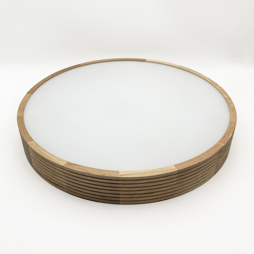 Brilagi - LED stropna svetilka CARVALHO MODERN 4xE27/60W/230V, hrast, premer 57,5 cm