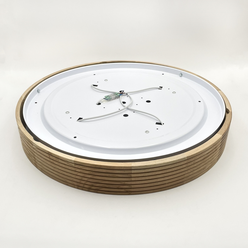 Brilagi - LED stropna svetilka CARVALHO MODERN 4xE27/60W/230V, hrast, premer 57,5 cm