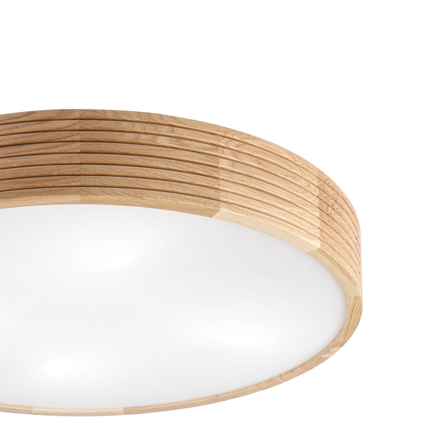 Brilagi - LED stropna svetilka CARVALHO MODERN 4xE27/60W/230V, hrast, premer 57,5 cm