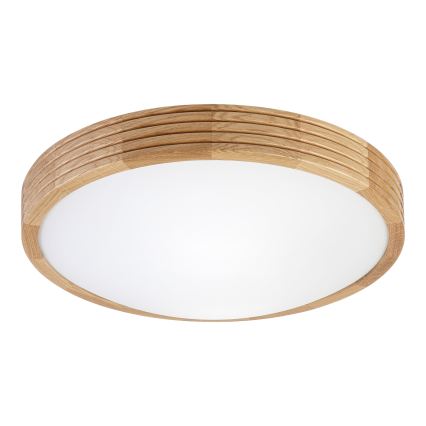 Brilagi - LED stropno svetilo CARVALHO MODERN SLIM 2xE27/60W/230V Ø 37,5 cm hrast