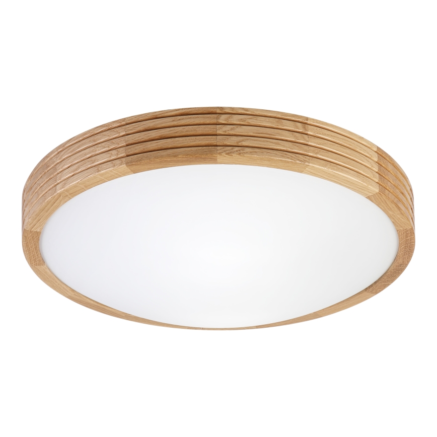 Brilagi - LED stropno svetilo CARVALHO MODERN SLIM 2xE27/60W/230V Ø 37,5 cm hrast