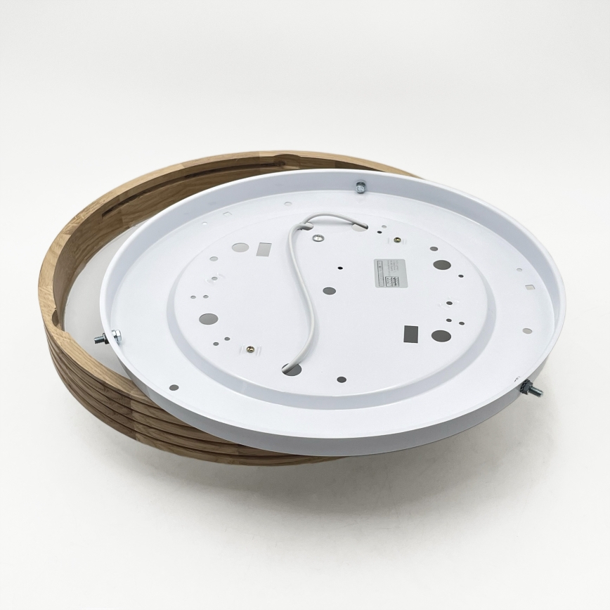 Brilagi - LED stropno svetilo CARVALHO MODERN SLIM 2xE27/60W/230V Ø 37,5 cm hrast