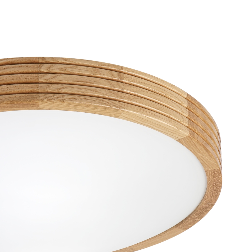 Brilagi - LED stropno svetilo CARVALHO MODERN SLIM 2xE27/60W/230V Ø 37,5 cm hrast
