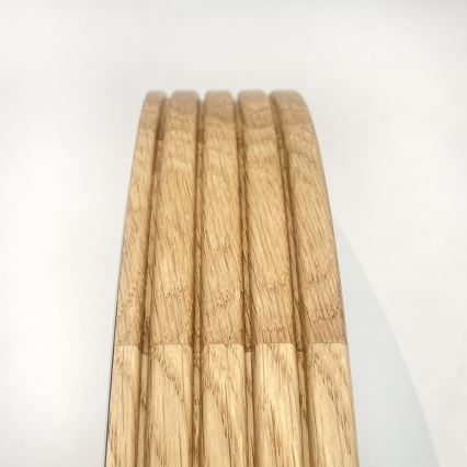 Brilagi - LED stropno svetilo CARVALHO MODERN SLIM 2xE27/60W/230V Ø 37,5 cm hrast