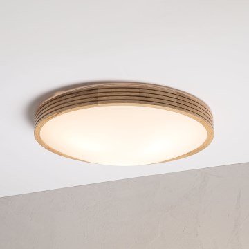 Brilagi - LED stropna svetilka CARVALHO MODERN SLIM 3xE27/60W/230V pr. 47,5 cm hrast