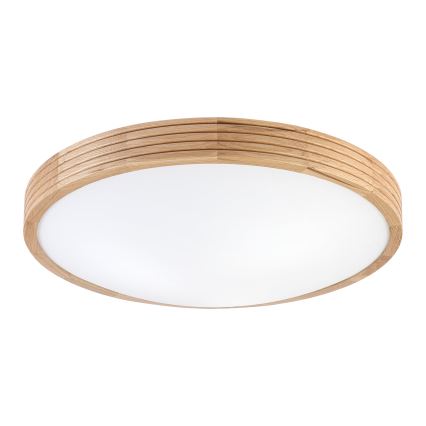 Brilagi - LED stropna svetilka CARVALHO MODERN SLIM 3xE27/60W/230V pr. 47,5 cm hrast